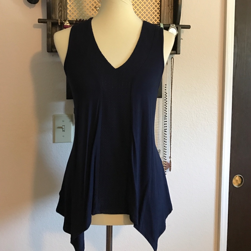 NWOT Navy Blue Sleeveless Blouse